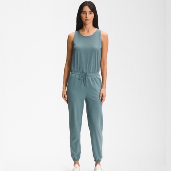 North Face Never Stop Wearing Goblin Blue Jumpsuit Size M - Picture 6 of 6